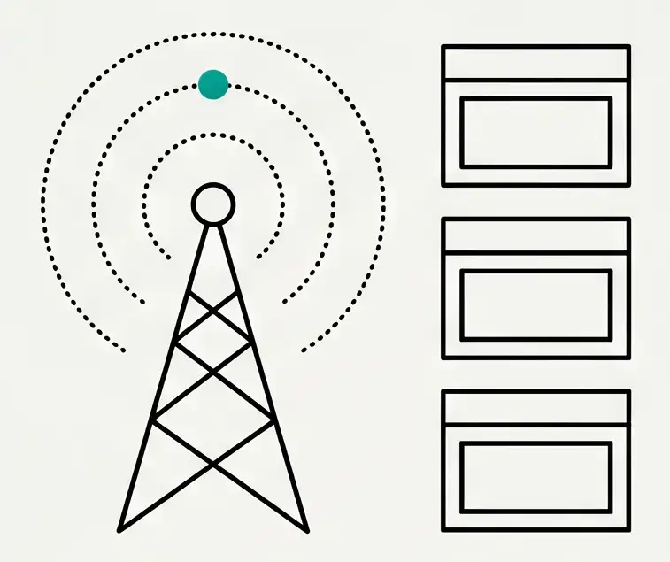 Antena que manda avisos a tus afiliados